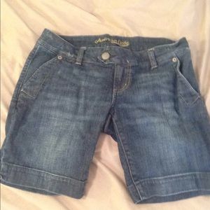 Mid thigh American Eagle Bermuda jean shorts